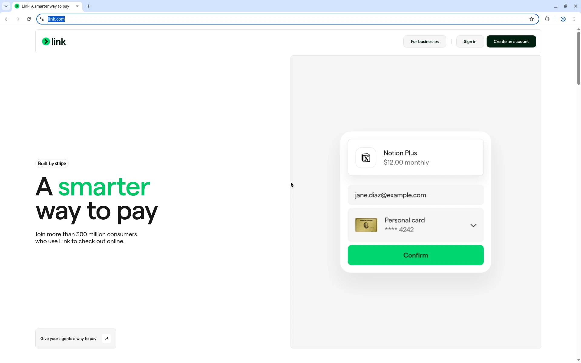 Link reference screenshot: navigation